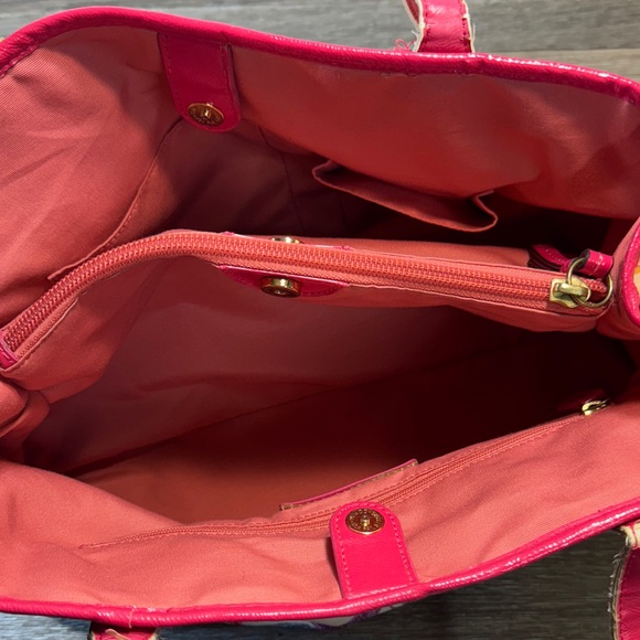 Coach Vibrant Pink and Yellow Shoulder Bag - Picture 9 of 11